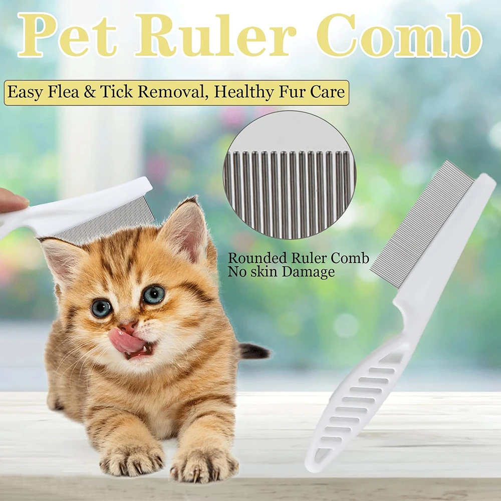 2-Pack Pet Flea Comb, Cat/Dog  - Comb Fine Tooth 评论和价格