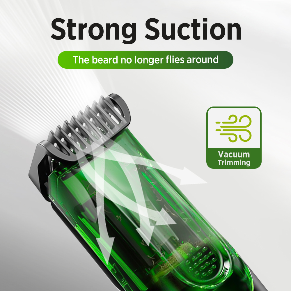 Cordless Men Beard Trimmer Rec - Men'S Grooming Vacuum 评论和价格