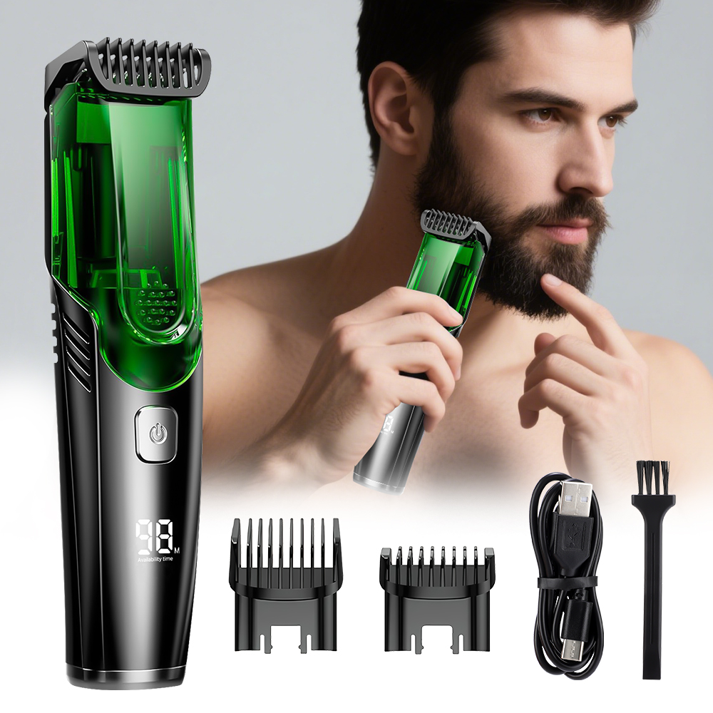 Cordless Men Beard Trimmer Ele - Men'S Grooming Vacuum 评论和价格