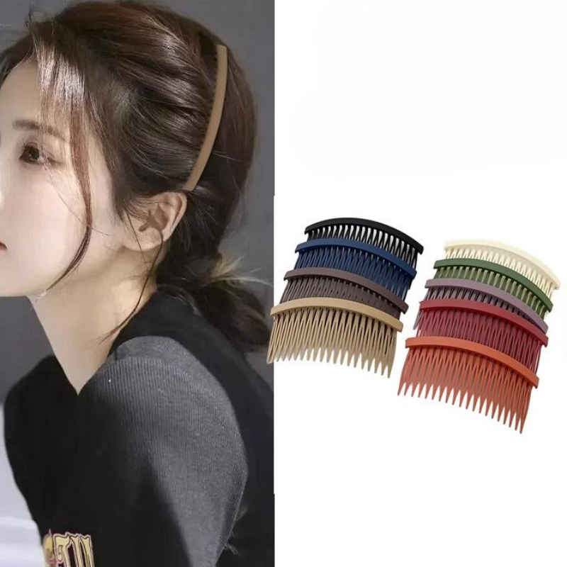Solod Color Plastic Side Hair  - Comb Fine Tooth 评论和价格