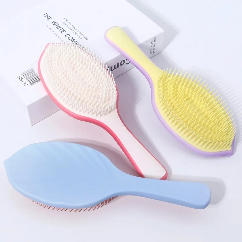 1pcs Leaf Shaped Fine Toothed  - Comb Fine Tooth 评论和价格