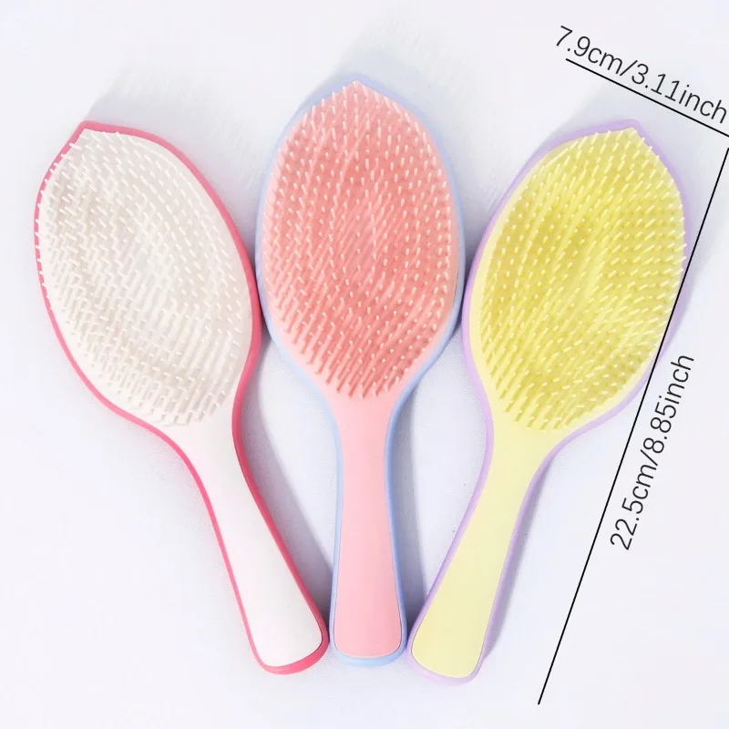 1pcs Leaf Shaped Fine Toothed  - Comb Fine Tooth 评论和价格