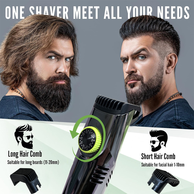 Cordless Men Beard Trimmer Rec - Men'S Grooming Vacuum 评论和价格